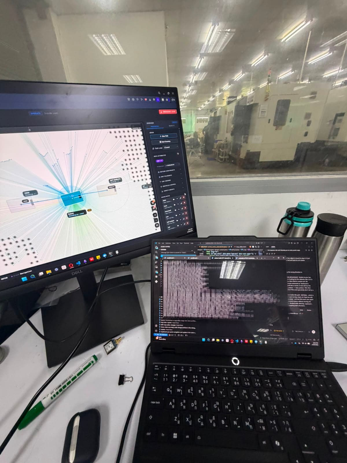 Operator control plane — live scan, path editor, safety groups